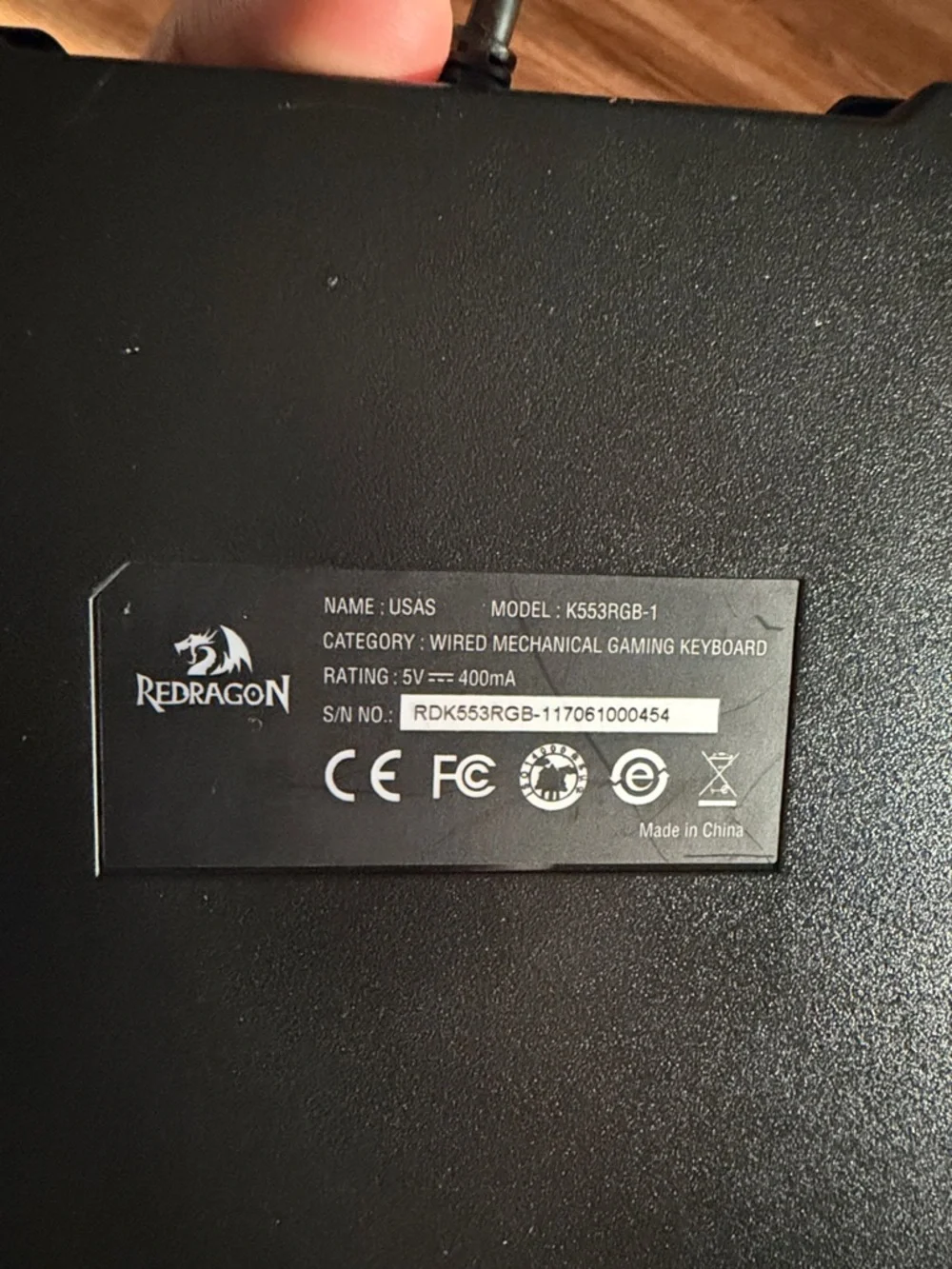 Wired Black USB Gaming Keyboard with Compact Layout